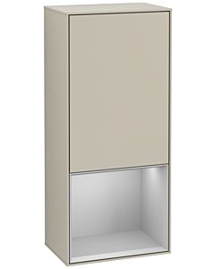 Villeroy und Boch Finion Seitenschrank G540GJHH 41,8cm, links, Emotion, Regal unten Light Grey Matt, Sand Matt Lacquer
