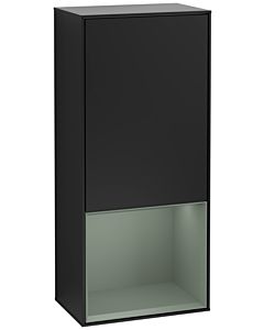 Villeroy und Boch Finion Seitenschrank G540GMPD 41,8cm, links, Emotion, Regal unten Olive Matt, Black matt lacquer