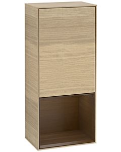 Villeroy und Boch Finion Seitenschrank G540GNPC 41,8cm, links, Emotion, Regal unten Walnut Veneer, Oak Veneer