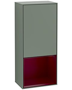 Villeroy und Boch Finion armoire latérale G540HBGM 41.8cm, à gauche, l&#39; émotion, étagère ci - dessous Peony Matt , Olive Matt Lacquer