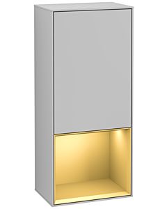 Villeroy und Boch Finion side cabinet G540HFGJ 41.8cm, left, Emotion, shelf below matt gold, matt light gray