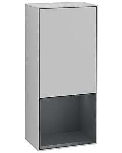 Villeroy und Boch Finion Seitenschrank G540HGGJ 41,8cm, links, Emotion, Regal unten Midnight Blue Matt, Light grey matt