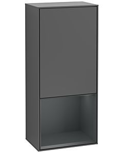 Villeroy und Boch Finion armoire latérale G540HGGK 41.8cm, à gauche, émotion, étagère en dessous de minuit Blue mat, anthracite mat
