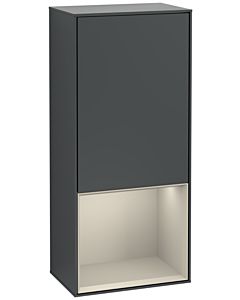 Villeroy und Boch Finion Seitenschrank G540HHHG 41,8cm, links, Emotion, Regal unten Sand Matt, Midnight Blue Matt Lacquer