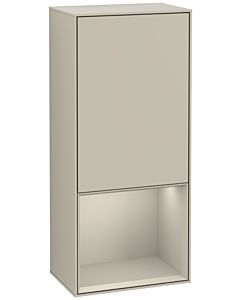 Villeroy und Boch Finion side cabinet G540HHHH 41.8cm, left, Emotion, shelf below Sand Matt, Sand Matt Lacquer