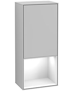 Villeroy und Boch Finion armoire latérale G550GFGJ 41.8cm, à droite, l&#39; émotion, l&#39; étagère en dessous Glossy White , la lumière gris mat