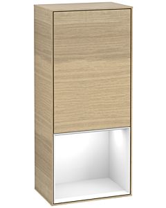Villeroy und Boch Finion Seitenschrank G550GFPC 41,8cm, rechts, Emotion, Regal unten Glossy White, Oak Veneer