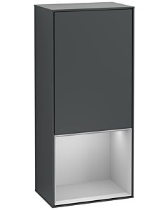 Villeroy und Boch Finion Seitenschrank G550GJHG 41,8cm, rechts, Emotion, Regal unten Light Grey Matt, Midnight Blue Matt Lacquer