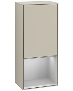 Villeroy und Boch Finion side cabinet G550GJHH 41.8cm, right, Emotion, shelf below Light Grey Matt , Sand Matt Lacquer