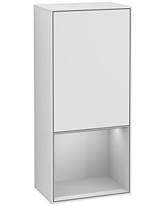Villeroy und Boch Finion side cabinet G550GJMT 41.8cm, right, Emotion, shelf below light gray matt, white matt lacquer
