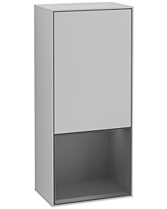 Villeroy und Boch Finion armoire latérale G550GKGJ 41,8 cm, droite, émotion, étagère en dessous anthracite mat, gris clair mat