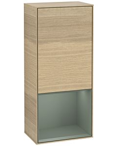 Villeroy und Boch Finion side cabinet G550GMPC 41.8cm, right, Emotion, shelf below olive matt, Oak Veneer