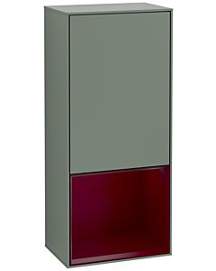 Villeroy und Boch Finion Seitenschrank G550HBGM 41,8cm, rechts, Emotion, Regal unten Peony Matt, Olive Matt Lacquer