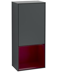 Villeroy und Boch Finion side cabinet G550HBHG 41.8cm, right, Emotion, shelf below Peony Matt , Midnight Blue Matt Lacquer