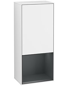 Villeroy und Boch Finion side cabinet G550HGGF 41.8cm, right, Emotion, shelf below Midnight Blue Matt, Glossy white lacquer