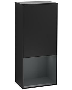 Villeroy und Boch Finion armoire côté G550HGPD 41.8cm, à droite, l&#39; émotion, l&#39; étagère en dessous de minuit Blue mat, vernis noir mat
