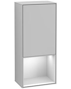 Villeroy und Boch armoire latérale Finion Villeroy und Boch 41,8 cm, droite, émotion, étagère sous White Matt , gris clair mat