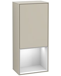 Villeroy und Boch Finion armoire latérale G550MTHH 41.8cm, droit, émotion, étagère ci - dessous White Matt , Sand Matt Lacquer