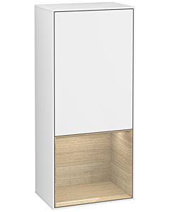 Villeroy und Boch Finion side cabinet G550PCGF 41.8cm, right, Emotion, shelf below Oak Veneer , Glossy white lacquer