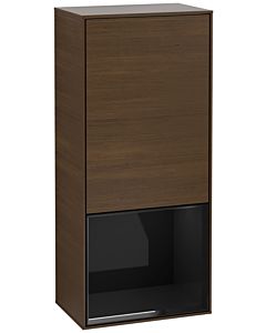 Villeroy und Boch Finion armoire latérale G550PHGN 41.8cm, droite, Emotion, étagère sous Glossy Black, placage noyer