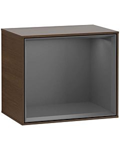 Villeroy und Boch module d&#39; Finion G580GKGN 41.8x35.6x27cm, Emotion, étagère Antracite Matt, placage noyer