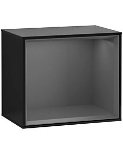 Villeroy und Boch Finion Regalmodul G580GKPH 41,8x35,6x27cm, Emotion, Regal Antracite Matt, Glossy Black Lacquer