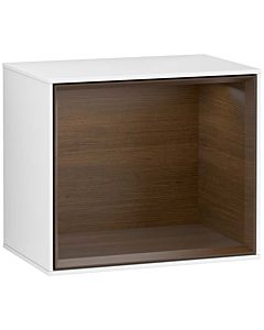 Villeroy und Boch module d&#39; Finion G580GNGF 41.8x35.6x27cm, Emotion, étagère Walnut Veneer , laqué blanc brillant