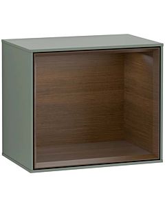 Villeroy und Boch Finion Regalmodul G580GNGM 41,8x35,6x27cm, Emotion, Regal Walnut Veneer, Olive Matt Lacquer