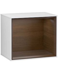 Villeroy und Boch Finion module G580GNMT 41.8x35.6x27cm, Emotion, shelf Walnut Veneer , white matt lacquer