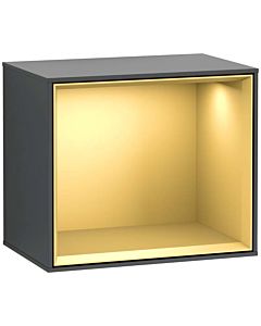 Villeroy und Boch Finion module G580HFHG 41.8x35.6x27cm, Emotion, shelf gold matt, midnight Blue Matt Lacquer