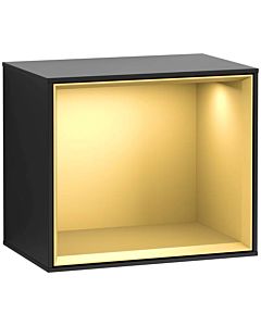 Villeroy und Boch Finion module G580HFPD 41.8x35.6x27cm, Emotion, shelf gold matt, black matt lacquer