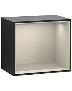 Villeroy und Boch module d&#39; Finion G580HHPD 41.8x35.6x27cm, Emotion, étagère Sand mat, laqué noir mat