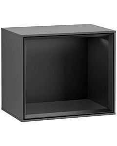 Villeroy und Boch Finion Regalmodul G580PDGK 41,8x35,6x27cm, Emotion, Regal Black Matt, Anthracite matt