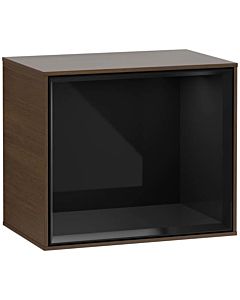 Villeroy und Boch Finion module G580PHGN 41.8x35.6x27cm, Emotion, shelf Glossy Black, Walnut veneer