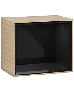 Villeroy und Boch Finion Regalmodul G580PHPC 41,8x35,6x27cm, Emotion, Regal Glossy Black, Oak Veneer