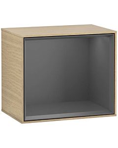 Villeroy und Boch Finion Regalmodul G590GKPC 41,8x35,6cm, Ladestation, Emotion, Regal Antracite Matt, Oak Veneer
