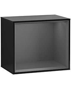 Villeroy und Boch module d&#39; Finion G590GKPH 41.8x35.6cm, station de charge, Emotion, étagère Antracite Matt, Glossy Black Lacquer