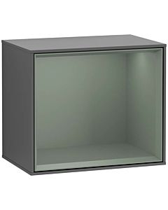 Villeroy und Boch Finion Regalmodul G590GMGK 41,8x35,6cm, Ladestation, Emotion, Regal Olive Matt, Anthracite matt