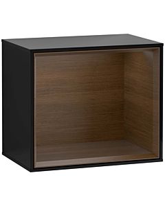 Villeroy und Boch module d&#39; Finion G590GNPH 41.8x35.6cm, station de charge, emotion, étagère Walnut Veneer , Glossy Black Lacquer