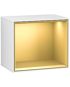 Villeroy und Boch module Finion G590HFGF 41.8x35.6cm, borne de charge, emotion, étagère or mat, laqué blanc brillant