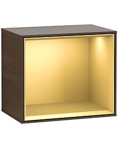 Villeroy und Boch Finion module G590HFGN 41.8x35.6cm, charging station, Emotion, shelf gold matt, walnut veneer