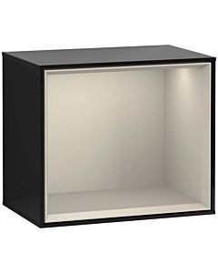 Villeroy und Boch module d&#39; Finion G590HHPH 41.8x35.6cm, station de charge, emotion, étagère Sand matt, Glossy Black Lacquer