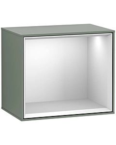 Villeroy und Boch Finion Regalmodul G590MTGM 41,8x35,6cm, Ladestation, Emotion, Regal White Matt, Olive Matt Lacquer