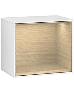 Villeroy und Boch Finion Regalmodul G590PCGF 41,8x35,6cm, Ladestation, Emotion, Regal Oak Veneer, Glossy white lacquer