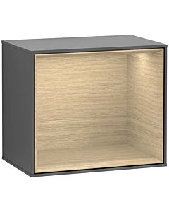 Villeroy und Boch Finion Regalmodul G590PCGK 41,8x35,6cm, Ladestation, Emotion, Regal Oak Veneer, Anthracite matt