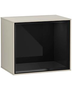 Villeroy und Boch Finion Regalmodul G590PHHH 41,8x35,6cm, Ladestation, Emotion, Regal Glossy Black, Sand Matt Lacquer