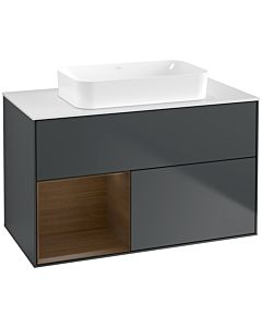 Villeroy und Boch Finion Villeroy und Boch Finion G651GNHG 100x60.3x50.1cm, shelf left Walnut veneer, Midnight Blue Matt Lacquer
