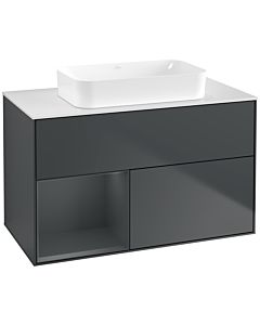 Villeroy und Boch Finion Villeroy und Boch Finion G651HGHG 100x60.3x50.1cm, shelf left Midnight Blue Matt Lacquer , Midnight Blue Matt Lacquer