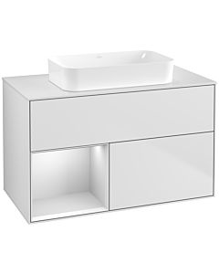 Villeroy und Boch Finion Villeroy und Boch Finion G651MTMT 100x60.3x50.1cm, shelf left white matt lacquer, white matt lacquer