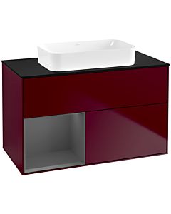 Villeroy und Boch Finion Villeroy und Boch Finion G652GKHB 100x60.3x50.1cm, shelf left anthracite matt, Peony Matt